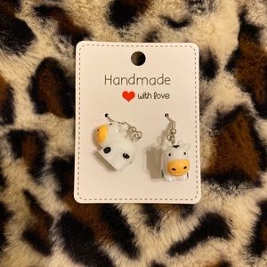 Cow earrings